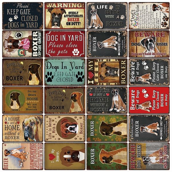 2021 dogs rules warning overly affectionate boxer on duty metal sign home decor bar movie poster wall art painting 20*30 cm
2021 dogs rules warning overly affectionate boxer on duty metal sign home decor bar movie poster wall art painting 20*30 cm