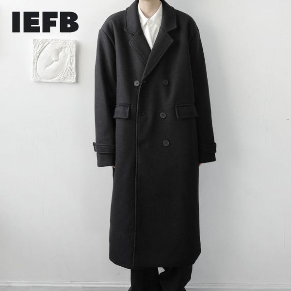 men's wool & blends iefb /men's wear 2021 autumn double breasted long tween coat loose drop shoulder twill woolen big size 9y4017, Black
men's wool & blends iefb /men's wear 2021 autumn double breasted long tween coat loose drop shoulder twill woolen big size 9y4017, Black