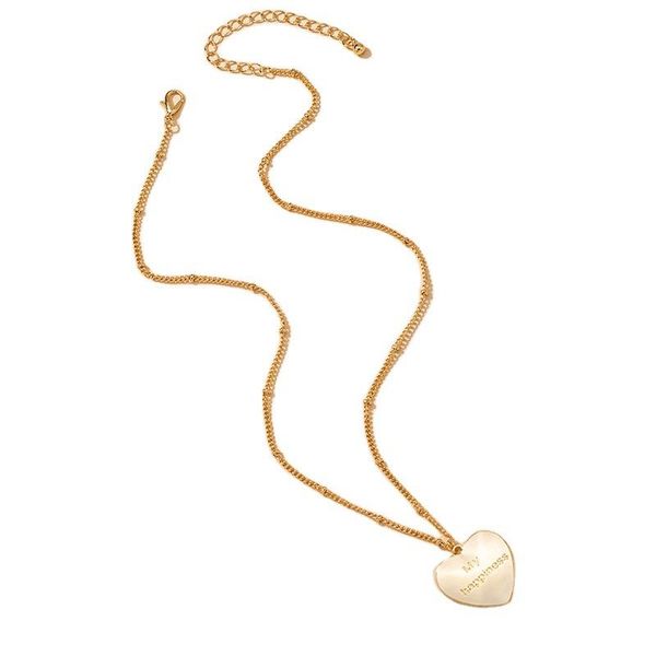ins 2021 new gold chain love heart my happiness letters pendant choker necklaces korean fashion chic party jewelry, Golden;silver
ins 2021 new gold chain love heart my happiness letters pendant choker necklaces korean fashion chic party jewelry, Golden;silver
