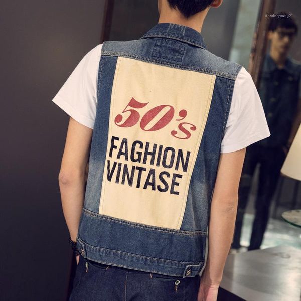 men's vests 2021 sleeveless denim vest for men streetwear korean style turn-down collar patchwork skinny jackets casual waistcoat male1, Black;white
men's vests 2021 sleeveless denim vest for men streetwear korean style turn-down collar patchwork skinny jackets casual waistcoat male1, Black;white