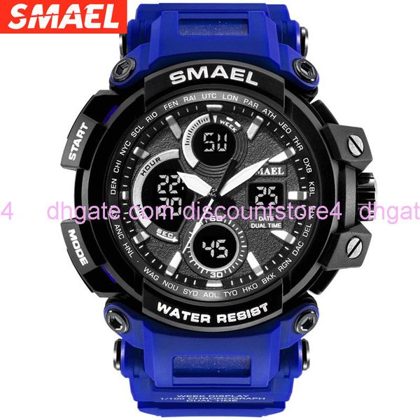 smael smer men's electronic watch waterproof personality large dial mountaineering swimming luminous trend men's watch, Silver
smael smer men's electronic watch waterproof personality large dial mountaineering swimming luminous trend men's watch, Silver
