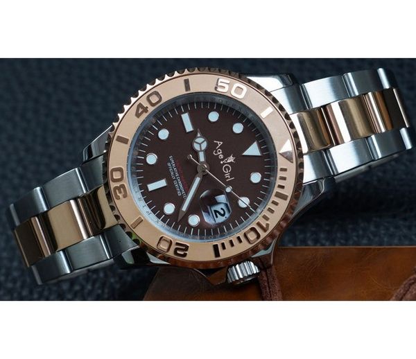 classic new men automatic mechanical watch silver rose gold coffee stainless steel yacht watches sapphire eta2813 40mm, Slivery;brown
classic new men automatic mechanical watch silver rose gold coffee stainless steel yacht watches sapphire eta2813 40mm, Slivery;brown