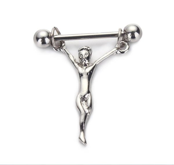 2pcs fashion new style stainless steel nipple rings jesus nipple ring women body piercing jewelry party gifts, Silver
2pcs fashion new style stainless steel nipple rings jesus nipple ring women body piercing jewelry party gifts, Silver