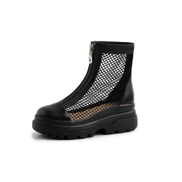 flats platform female summer boots night club shoes woman women genuine leather ankle boots chunky heels size 41 42, Black
flats platform female summer boots night club shoes woman women genuine leather ankle boots chunky heels size 41 42, Black