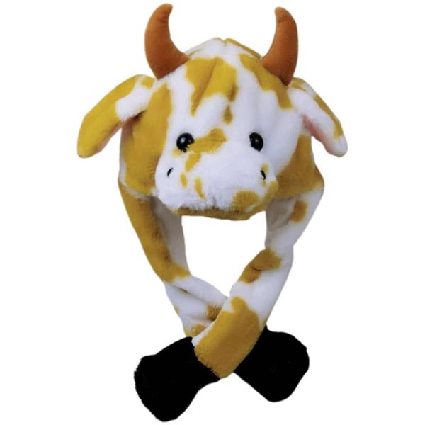 beanie/skull caps led light up plush animal hat with moving jumping ears multicolor cartoon milk cow earflap cap stuffed toys po props, Blue;gray
beanie/skull caps led light up plush animal hat with moving jumping ears multicolor cartoon milk cow earflap cap stuffed toys po props, Blue;gray