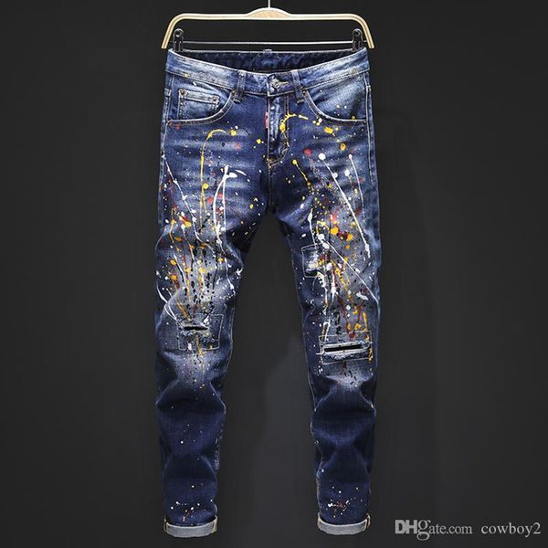 new arrival designer jeans embroidery designer slim fit fashion motorcycle mens denim ripped zipper men denim cool guy jeans, Blue
new arrival designer jeans embroidery designer slim fit fashion motorcycle mens denim ripped zipper men denim cool guy jeans, Blue