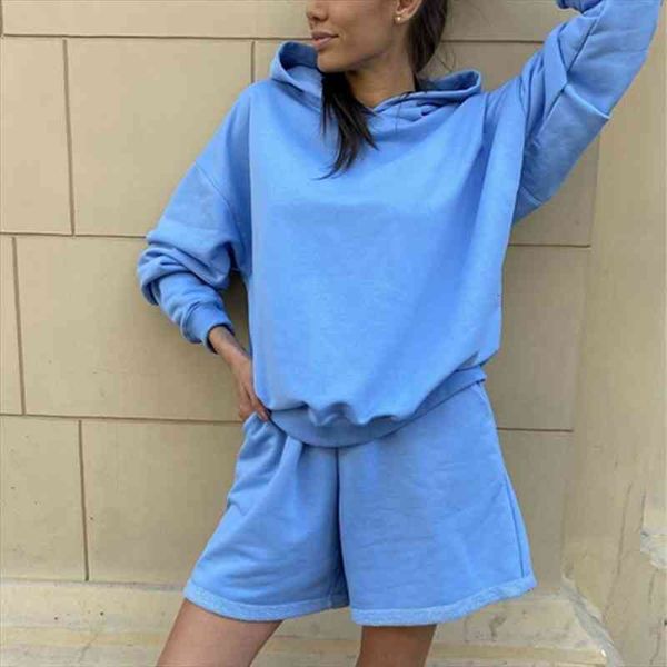 womens tracksuits 2 piece set summmer autumn oversize sweatshirt sporting shorts sweat set two piece outfit solid color sets, Gray
womens tracksuits 2 piece set summmer autumn oversize sweatshirt sporting shorts sweat set two piece outfit solid color sets, Gray