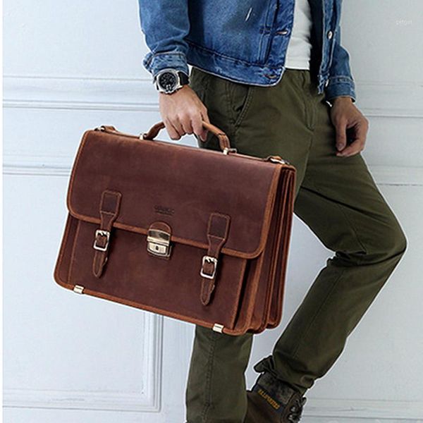 genuine leather men's briefcase large capacity 15.6 inch lapbag business handbags male lock shoulder messenger bags1
genuine leather men's briefcase large capacity 15.6 inch lapbag business handbags male lock shoulder messenger bags1