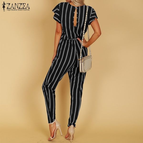 zanzea elegant women jumpsuit striped harem pants female trousers bodysuit deep v neck belted workwear summer romper y200401, Black;white
zanzea elegant women jumpsuit striped harem pants female trousers bodysuit deep v neck belted workwear summer romper y200401, Black;white