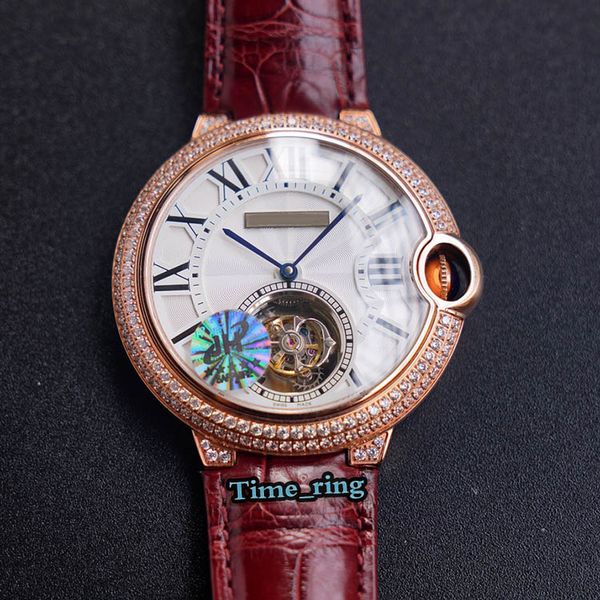 tw version 42mm w6920001 real tourbillon automatic white dial sapphire mens watch rose gold diamond case leather strap designer watches, Slivery;brown
tw version 42mm w6920001 real tourbillon automatic white dial sapphire mens watch rose gold diamond case leather strap designer watches, Slivery;brown