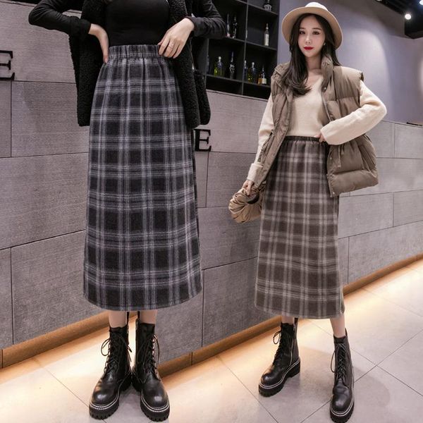 skirts make female temperament cloth winter restoring ancient ways of tall waist grid split package buttocks long skirt, Black
skirts make female temperament cloth winter restoring ancient ways of tall waist grid split package buttocks long skirt, Black