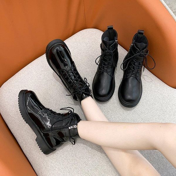 boots mid heels leather ankle for women shoes woman thick bottom buckle strap lace up winter botas mujer plus size, Black
boots mid heels leather ankle for women shoes woman thick bottom buckle strap lace up winter botas mujer plus size, Black