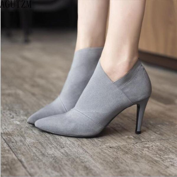 women shoes slip-on retro high heel ankle boot elegant cusp england casual short boots female pointed toe stiletto shoes v615, Black
women shoes slip-on retro high heel ankle boot elegant cusp england casual short boots female pointed toe stiletto shoes v615, Black