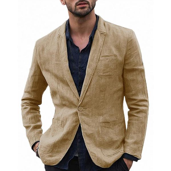 men's stylish casual linen blazer jacket one button lightweight groomsmen tuxedo jacket for beach wedding business wear, White;black
men's stylish casual linen blazer jacket one button lightweight groomsmen tuxedo jacket for beach wedding business wear, White;black