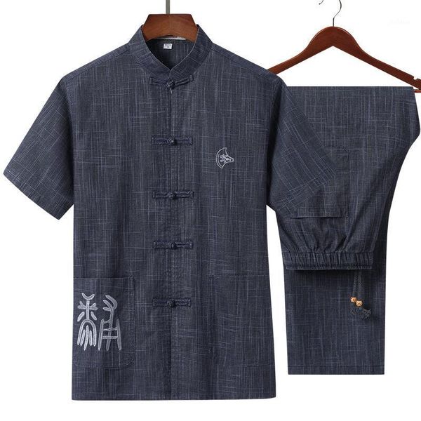 linen tang suit men's short-sleeved suit middle-aged and elderly chinese hanfu half-sleeved chinese father 2pcs summer clothing1, Gray
linen tang suit men's short-sleeved suit middle-aged and elderly chinese hanfu half-sleeved chinese father 2pcs summer clothing1, Gray