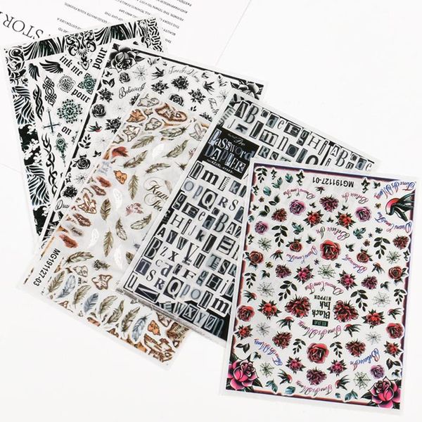 5 colors transfer watermark nail stickers nail art self-adhesive stickers decals for women girls kids manicure diy salon, Black
5 colors transfer watermark nail stickers nail art self-adhesive stickers decals for women girls kids manicure diy salon, Black