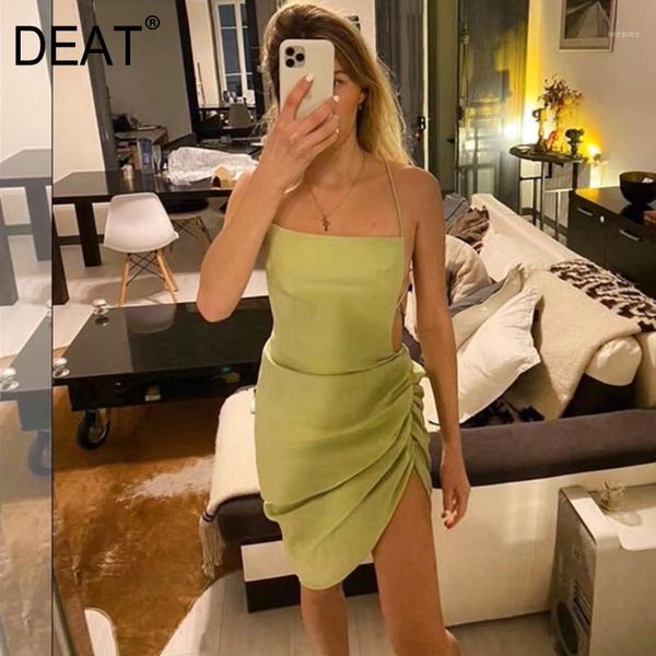 deat 02020 new summer straps asymmetrical covered hips drawstring vacation dress girl's club clothing wl94206l1, Black;gray
deat 02020 new summer straps asymmetrical covered hips drawstring vacation dress girl's club clothing wl94206l1, Black;gray