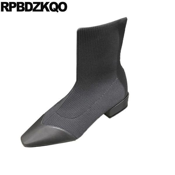 grey slip on square toe block autumn short elegant fall knit chunky designer shoes women luxury 2020 boots gray ankle, Black
grey slip on square toe block autumn short elegant fall knit chunky designer shoes women luxury 2020 boots gray ankle, Black