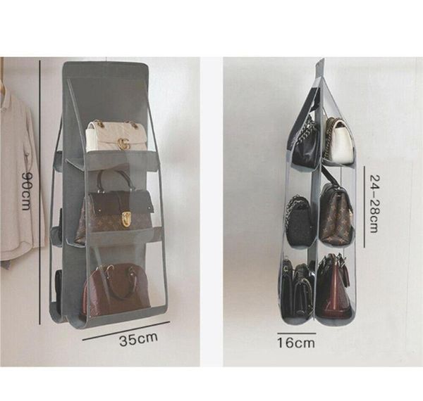 6 pocket folding hanging large clear handbag purse storage holder anti-dust organize bbydoh ladyshome
6 pocket folding hanging large clear handbag purse storage holder anti-dust organize bbydoh ladyshome