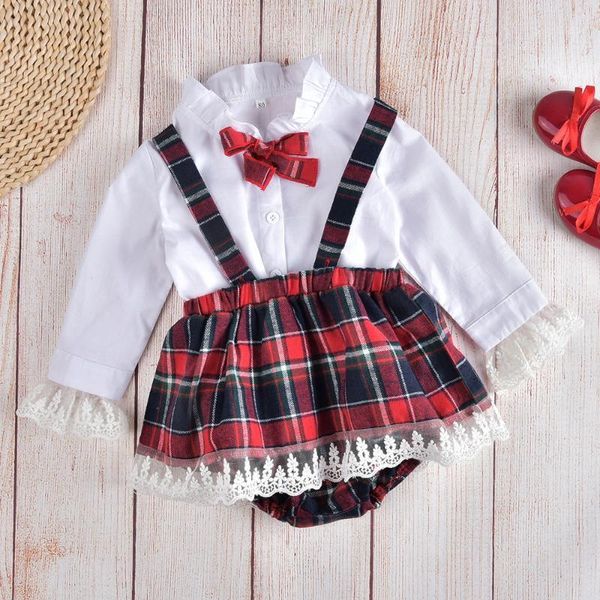 clothing sets sale baby girls white blouse suspender skirt 2pcs long sleeve toddler plaid printed ruffle lace patchwork outfits d301
clothing sets sale baby girls white blouse suspender skirt 2pcs long sleeve toddler plaid printed ruffle lace patchwork outfits d301