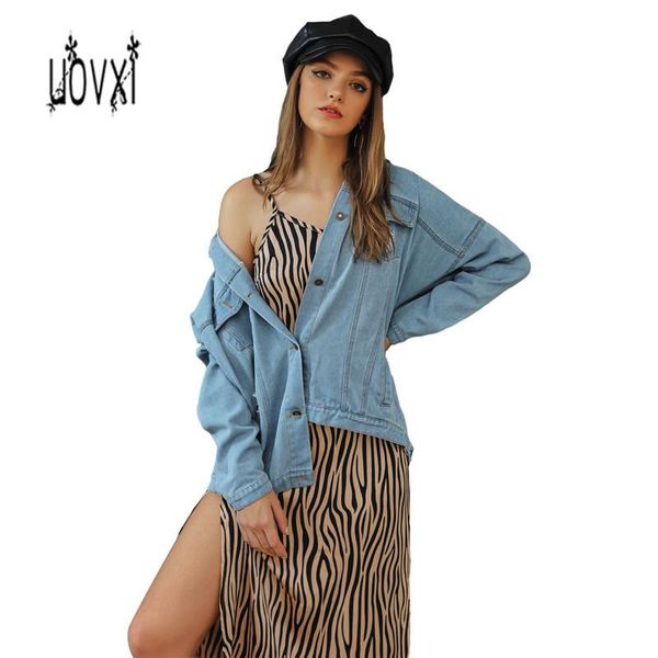 uovxi 2021 autumn and winter fashion retro elegant casual loose denim women's hole wash blue long-sleeved street jacket, Black;brown
uovxi 2021 autumn and winter fashion retro elegant casual loose denim women's hole wash blue long-sleeved street jacket, Black;brown