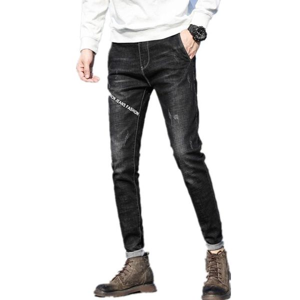 men's jeans men male letter embroidery style denim trousers pants fashion casual slim patch drop, Blue
men's jeans men male letter embroidery style denim trousers pants fashion casual slim patch drop, Blue