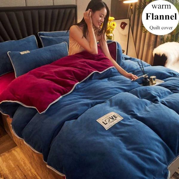 bedding sets wostar winter warm solid flannel quilt cover and pillowcase super soft cozy kids king size set luxury home textile
bedding sets wostar winter warm solid flannel quilt cover and pillowcase super soft cozy kids king size set luxury home textile