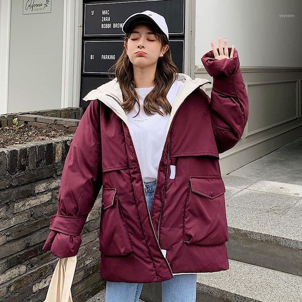 hooded coat warm snow coat stylish womens winter parka loose casual plus size women winter jackets 2019 outerwears1, Black
hooded coat warm snow coat stylish womens winter parka loose casual plus size women winter jackets 2019 outerwears1, Black