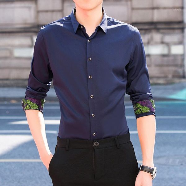 men's long sleeve shirt youth business casual shirt slim fashion joker simple multicolor optional1, White;black
men's long sleeve shirt youth business casual shirt slim fashion joker simple multicolor optional1, White;black