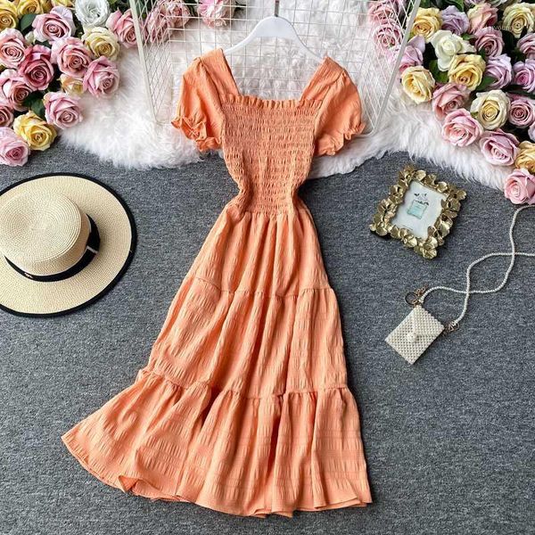 casual dresses singrain elastic ruched women short dress french sweet simple solid sleeve summer streetwear a-line ruffles1, Black;gray
casual dresses singrain elastic ruched women short dress french sweet simple solid sleeve summer streetwear a-line ruffles1, Black;gray