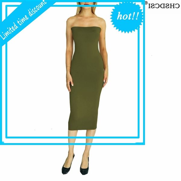 chsdcsi summer strapless bodycon jurk mouwlless causal solid club mid-kalf party putfit new fashion women's clothing, Black
chsdcsi summer strapless bodycon jurk mouwlless causal solid club mid-kalf party putfit new fashion women's clothing, Black