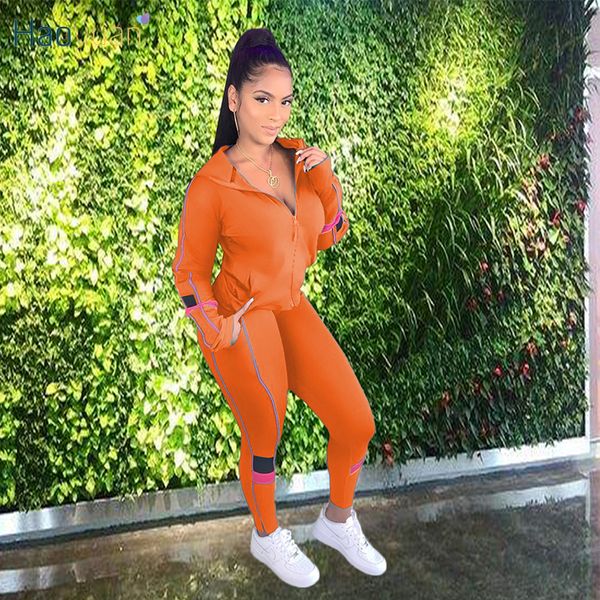 haoyuan two piece set jumpsuit long sleeve zip hoodies pocket pants tracksuits fall women clothing streetwear outfits 201007, Black;white
haoyuan two piece set jumpsuit long sleeve zip hoodies pocket pants tracksuits fall women clothing streetwear outfits 201007, Black;white