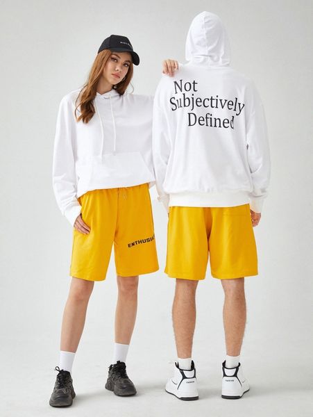 1pc slogan graphic kangaroo pocket drop shoulder drawstring hoodie & 1pc shorts b4rl#, Gray
1pc slogan graphic kangaroo pocket drop shoulder drawstring hoodie & 1pc shorts b4rl#, Gray