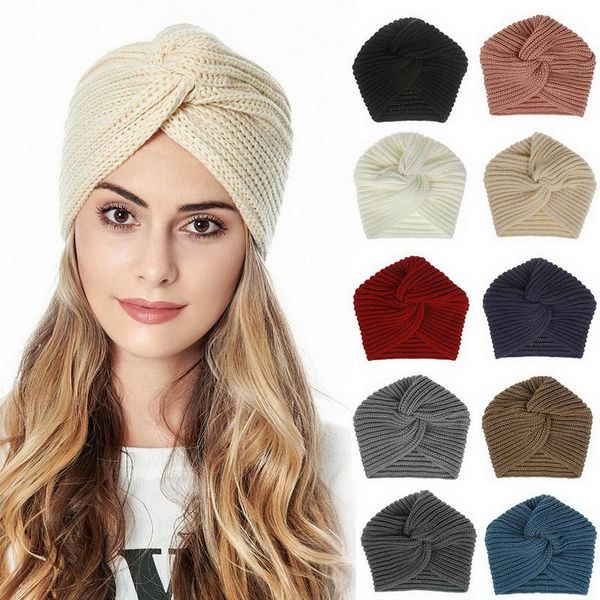 beanie/skull caps boho style women knot bandanas fashion knitting warm muslim scarf 2021 autumn winter turban cap solid color cross headscar, Blue;gray
beanie/skull caps boho style women knot bandanas fashion knitting warm muslim scarf 2021 autumn winter turban cap solid color cross headscar, Blue;gray