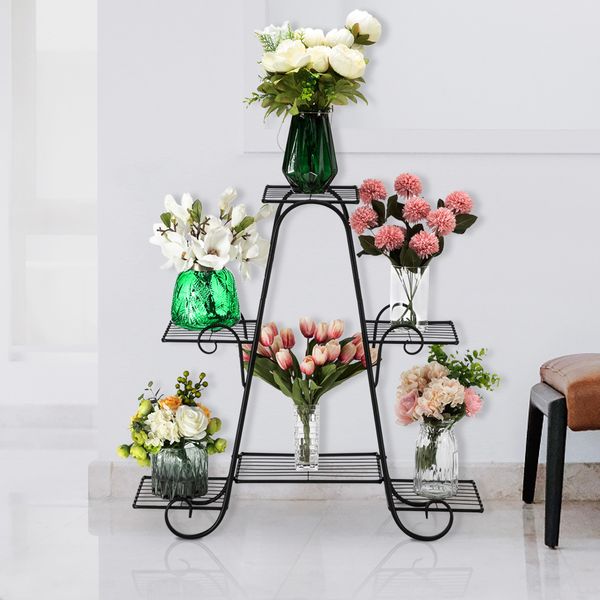 1 pcs 31 inch paint high arched 4 layers 6 vertical stripes potted plant rack black outdoor plant rack indoor flower pot rack
1 pcs 31 inch paint high arched 4 layers 6 vertical stripes potted plant rack black outdoor plant rack indoor flower pot rack
