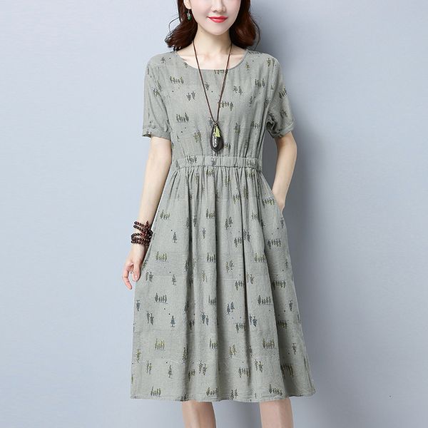 2021 new cotton mode 100% female short sleeve the-neck print a-line dress elegant pockets at height of the knee dressed zx0f, Black;gray
2021 new cotton mode 100% female short sleeve the-neck print a-line dress elegant pockets at height of the knee dressed zx0f, Black;gray