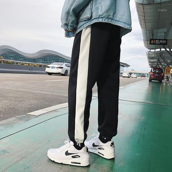 2018 new ins autumn and winter stripes plus velvet casual pants beam legs two wide leg pants men black / white / purple m-2xl1
2018 new ins autumn and winter stripes plus velvet casual pants beam legs two wide leg pants men black / white / purple m-2xl1