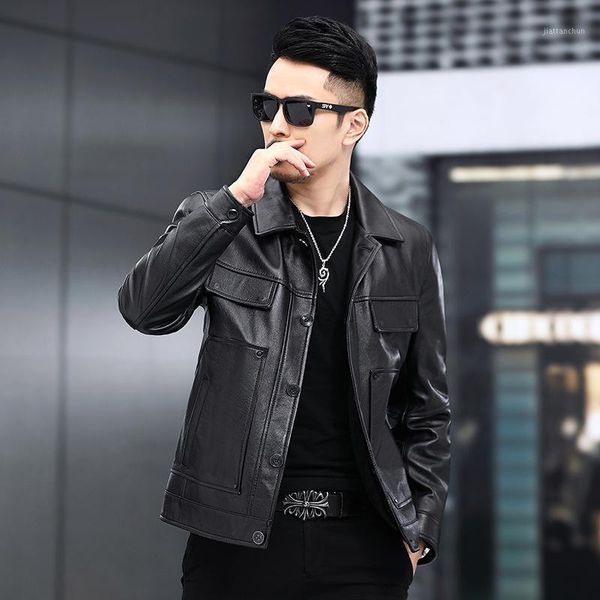 new leather factory goods fall fashion leisure man leather haining men's jackets coat lapels1, Black
new leather factory goods fall fashion leisure man leather haining men's jackets coat lapels1, Black