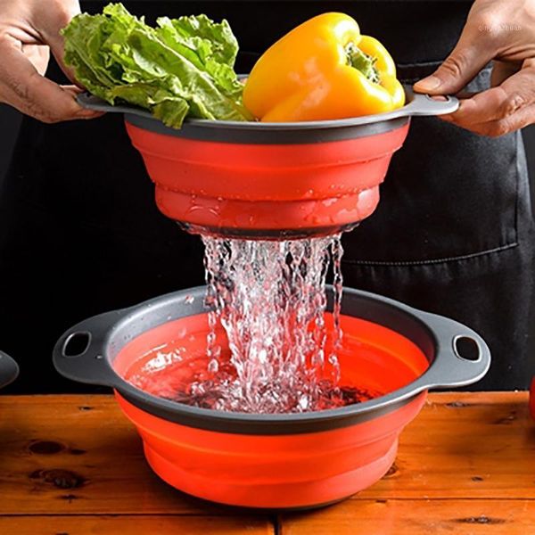 round folding drain basket fruit basket two-piece filter creative kitchen tools folding container1
round folding drain basket fruit basket two-piece filter creative kitchen tools folding container1