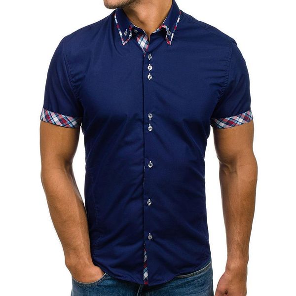 summer men shirt classic plaid solid short sleeve dress shirts men's turn-down collar casual shirt business short sleeve shirt, White;black
summer men shirt classic plaid solid short sleeve dress shirts men's turn-down collar casual shirt business short sleeve shirt, White;black