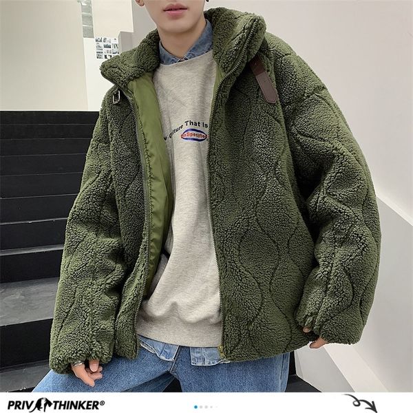 privathinker korean lambswool jackets for men autumn winter warm coats hip hop man casual loose parkas jacket 3 colors 201027, Black
privathinker korean lambswool jackets for men autumn winter warm coats hip hop man casual loose parkas jacket 3 colors 201027, Black