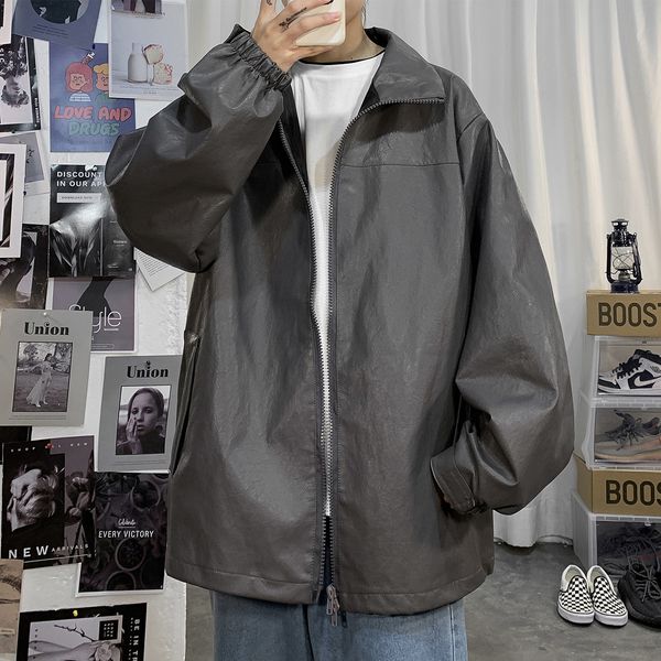 coat 2019 new leisure korean jacket men's fashion young students' handsome spring and autumn wear, Black;brown
coat 2019 new leisure korean jacket men's fashion young students' handsome spring and autumn wear, Black;brown