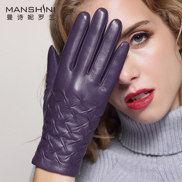 five fingers gloves genuine leather touch screen female winter thick warmth first layer sheepskin women' telefingers mlz0261, Blue;gray
five fingers gloves genuine leather touch screen female winter thick warmth first layer sheepskin women' telefingers mlz0261, Blue;gray
