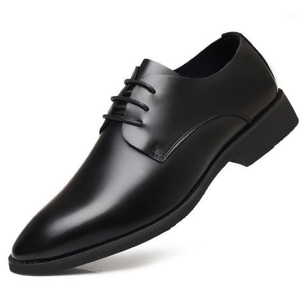 dress shoes men black genuine leather summer business office lace-up pointed toe formal male flat footwear1
dress shoes men black genuine leather summer business office lace-up pointed toe formal male flat footwear1