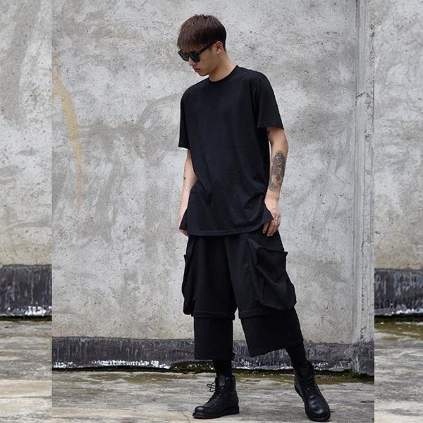 chaonan street clothes big porthos style fake two dresses can be paired with casual style of calgary men's hip-hop1, Black
chaonan street clothes big porthos style fake two dresses can be paired with casual style of calgary men's hip-hop1, Black