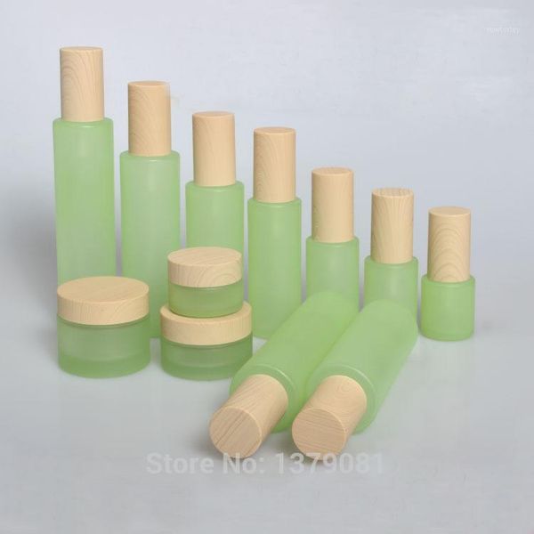 storage bottles & jars 10pcs elegant tender green glass lotion pump/spray bottle with wood grain cover, high grade facial cream jar, diy mak
storage bottles & jars 10pcs elegant tender green glass lotion pump/spray bottle with wood grain cover, high grade facial cream jar, diy mak