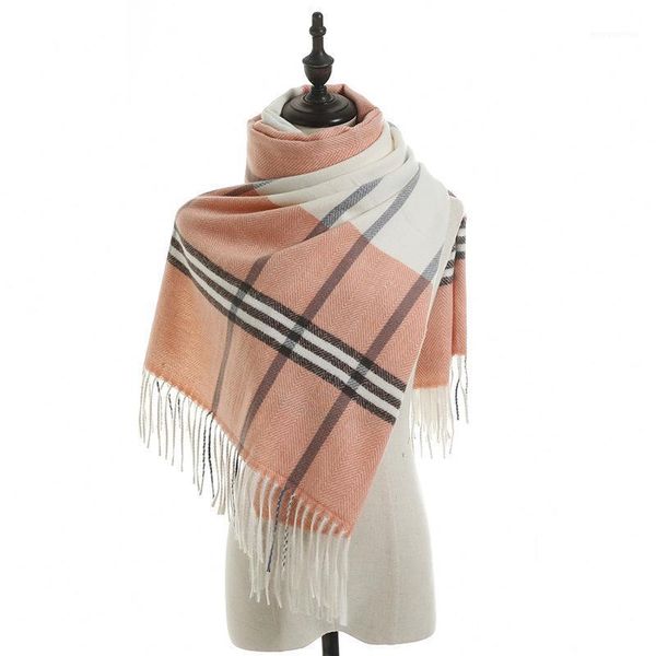 2020 autumn and winter new imitation cashmere scarf ladies scarf knitted fringed british fashion plaid thick warm shawl1, Blue;gray
2020 autumn and winter new imitation cashmere scarf ladies scarf knitted fringed british fashion plaid thick warm shawl1, Blue;gray