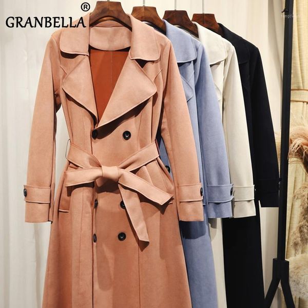fashion women faux suede trench coat with belt 2020 spring autumn slim windbreaker office ladies overcoat korean clothing1, Tan;black
fashion women faux suede trench coat with belt 2020 spring autumn slim windbreaker office ladies overcoat korean clothing1, Tan;black