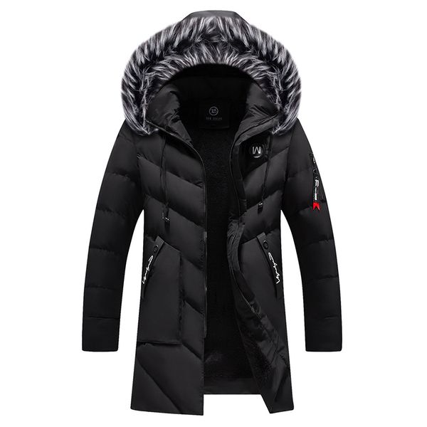 thick men winter long parkas coat men's outdoor warm windbreaker jackets male casual hooded fur collar long outwear coats 201204, Black
thick men winter long parkas coat men's outdoor warm windbreaker jackets male casual hooded fur collar long outwear coats 201204, Black