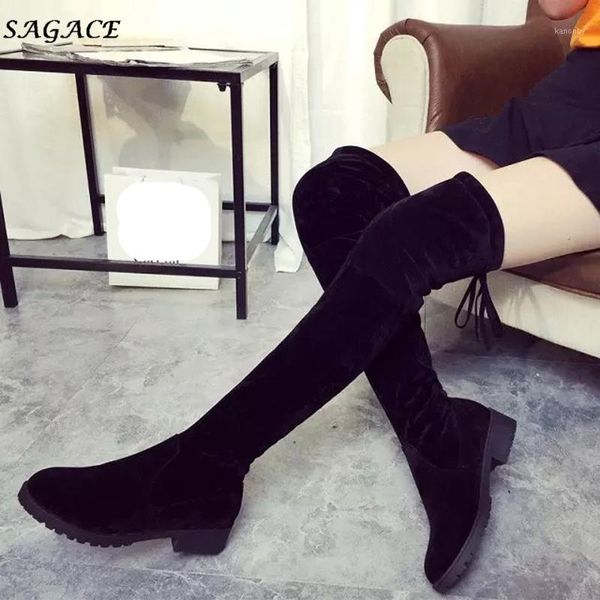 sagace shoes women winter autumn fashion mid heel bottom boots knee high leg long boots lady botas mujer warm shoes1, Black
sagace shoes women winter autumn fashion mid heel bottom boots knee high leg long boots lady botas mujer warm shoes1, Black